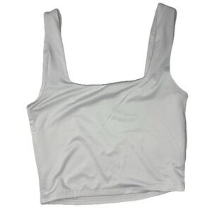 The Workshop Cropped Tank Small Athleisure Streetwear Womens S Poly &‎ Spandex